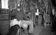 Alice and Rocky in the Tack Room